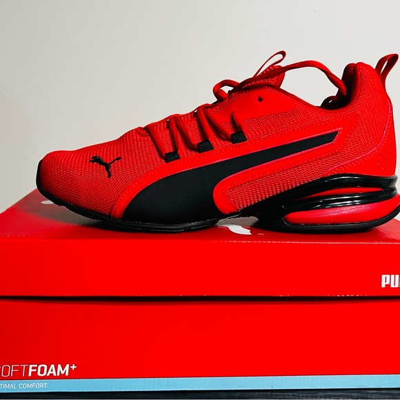 Puma | Shoes | Puma High Risk Red Puma Black Axelion Nxt | Poshmark